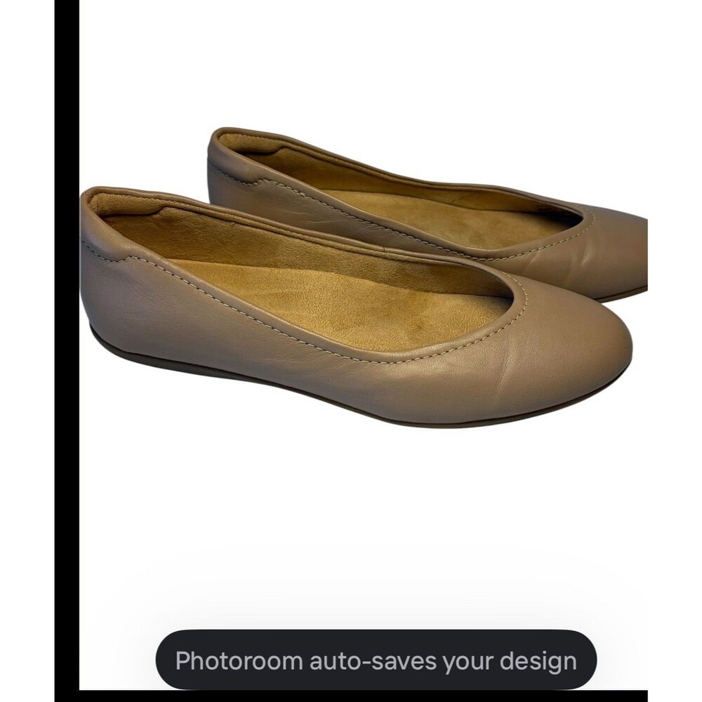 Naturalizer Women's Flexy Ballet Flat Sz9 Comfort Support Neutral Tan/beige.